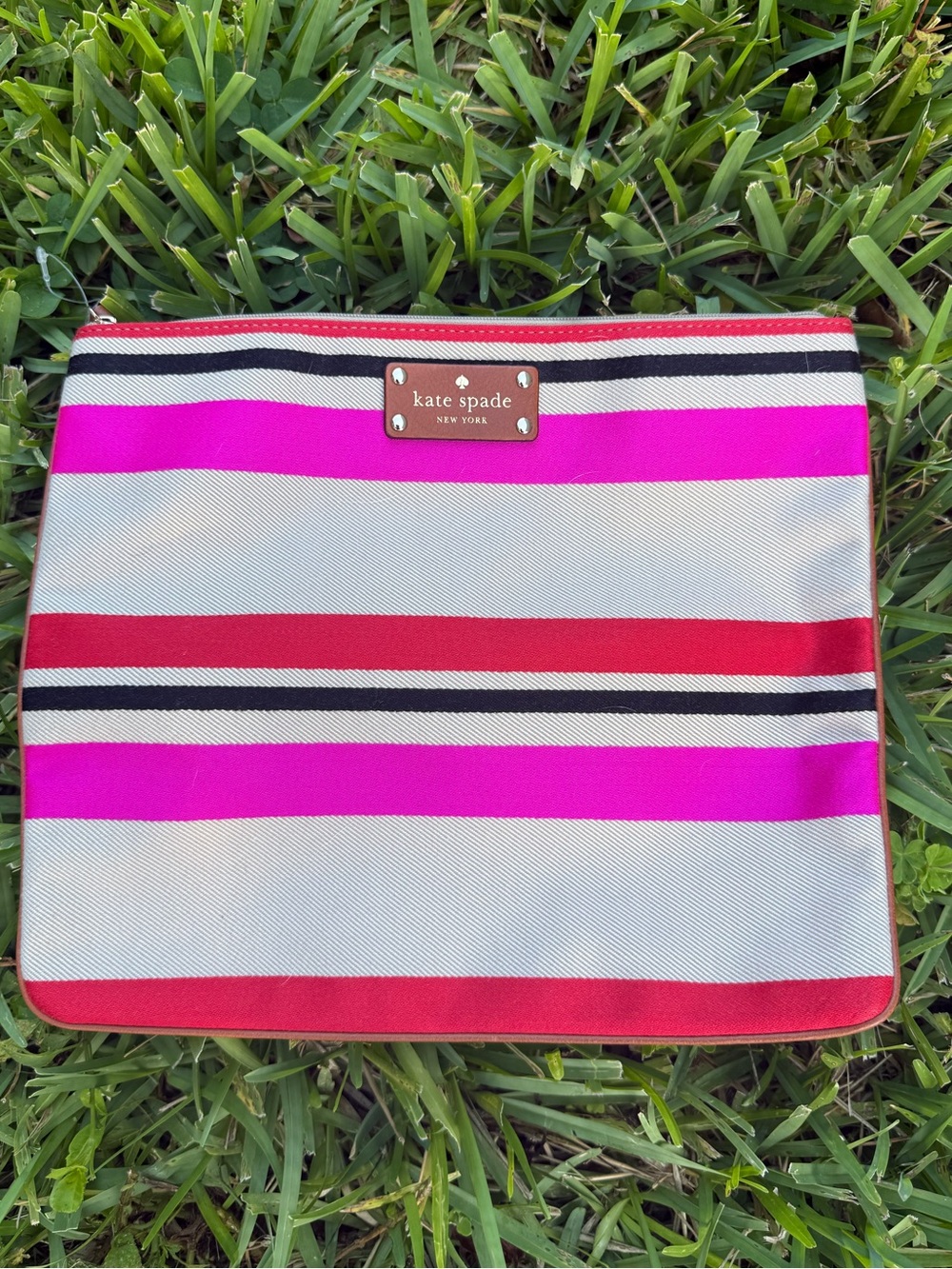 Kate Spade New York Adrianne Oak Island Stripe Clutch